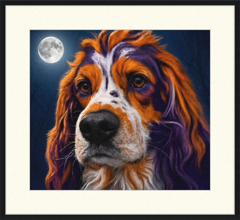 Witching Hour Cocker Spaniel Art Print