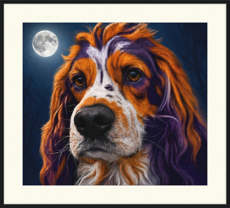 Witching Hour Cocker Spaniel Art Print